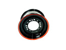 R/B 20809b WHEEL FRONT（IRON AND BLACK WITH RED LINE） of ATV300-D T3b