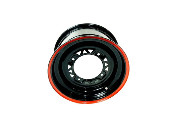 R/B 20809b WHEEL FRONT（IRON AND BLACK WITH RED LINE） of ATV300-D T3b